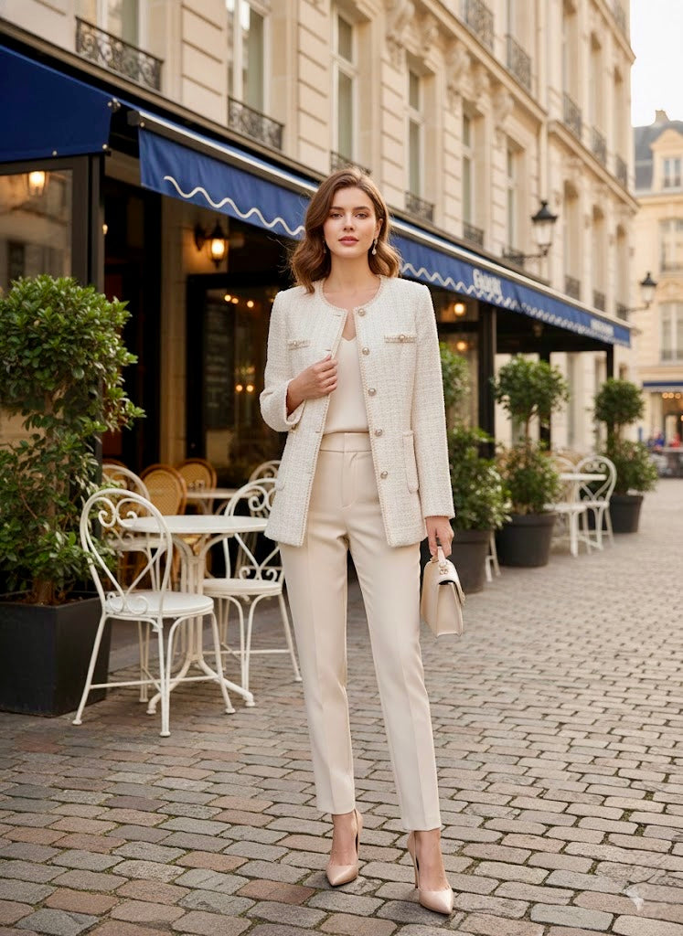 Pankh Ivara Tweed Formal Blazer