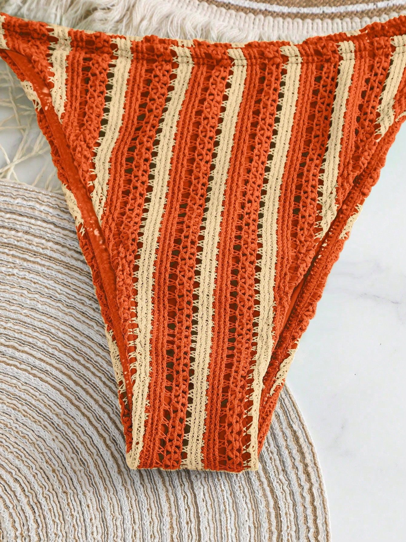 Pankh Crody Crochet Bikini & Shorts Set