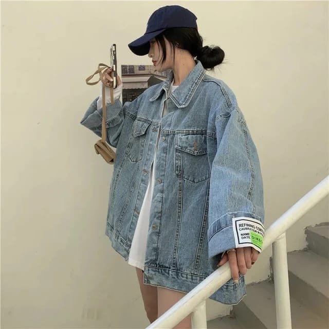 Xavier Patchwork Designer Oversized Denim Jacket