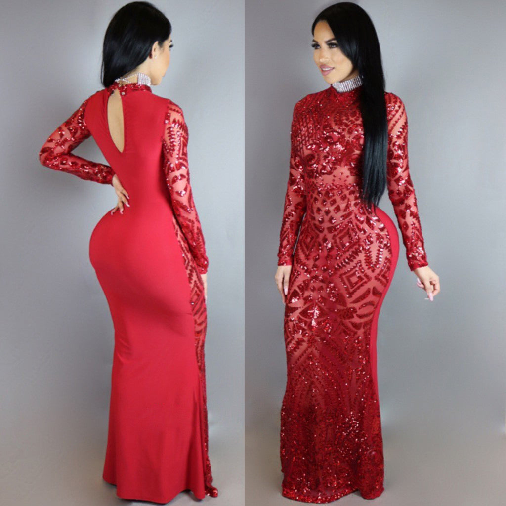 Pankh Kim Custom Made Sequin Cocktail Party Dress