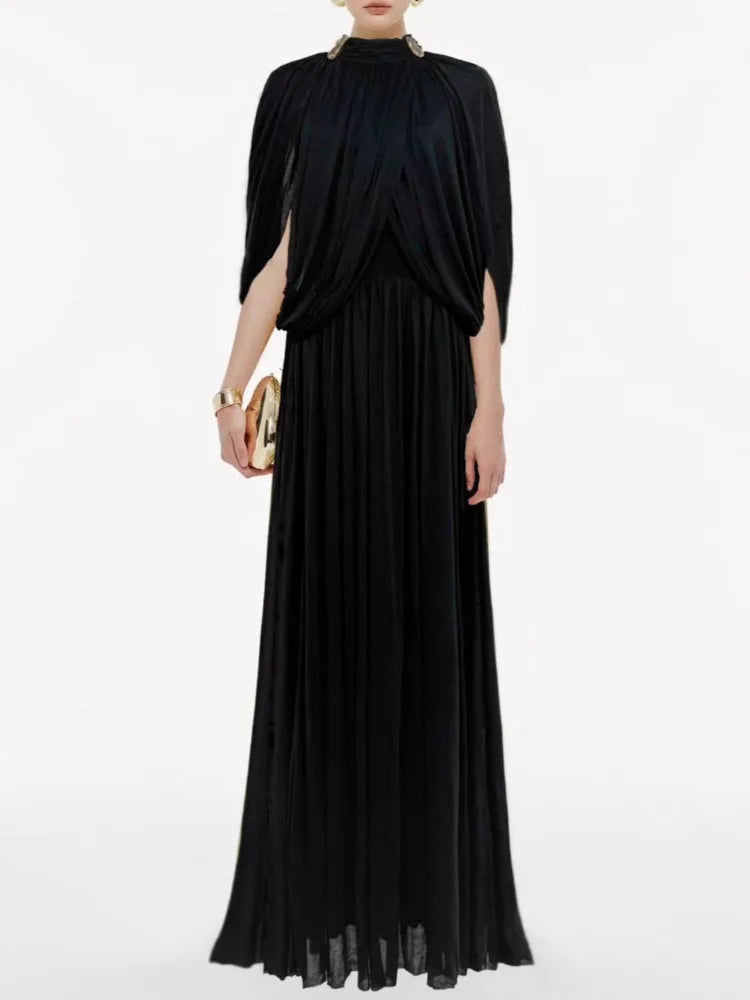 Stenoir Cape Style Maxi Dress