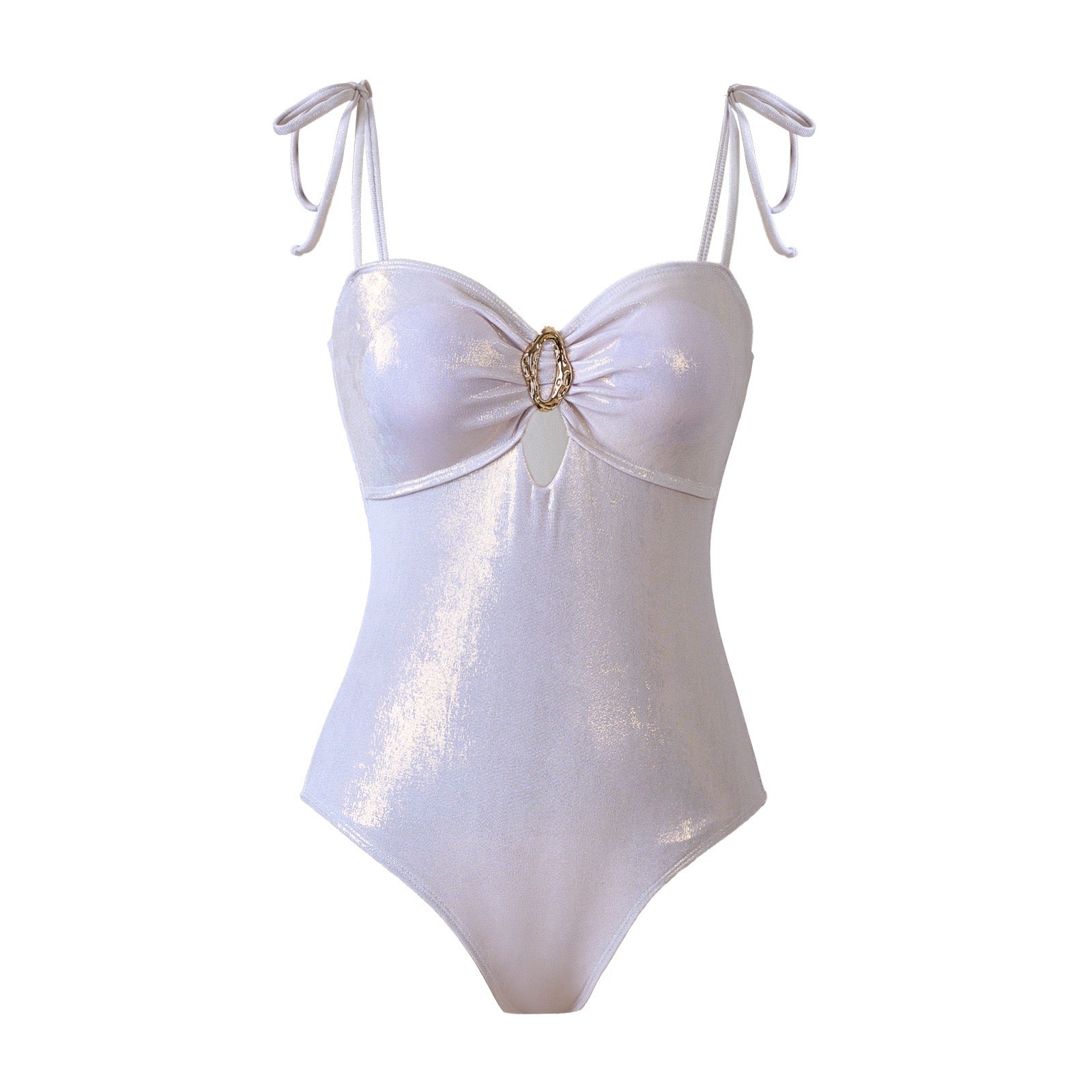 Pankh Carel Metalic Bodysuit And Mini Skirt Set