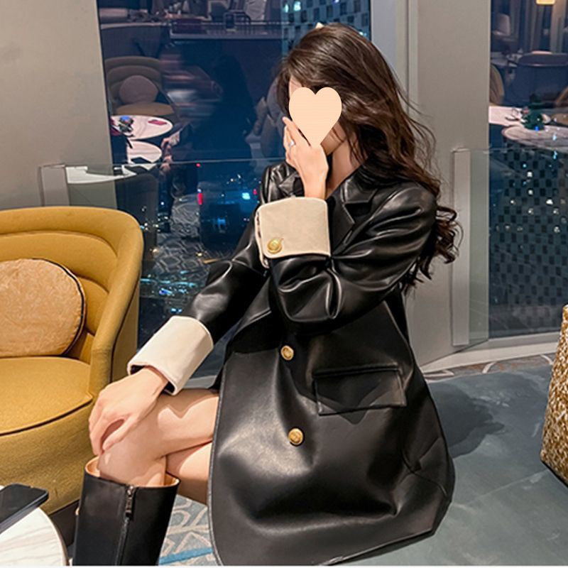 Pankh klay Leather Designer Blazer