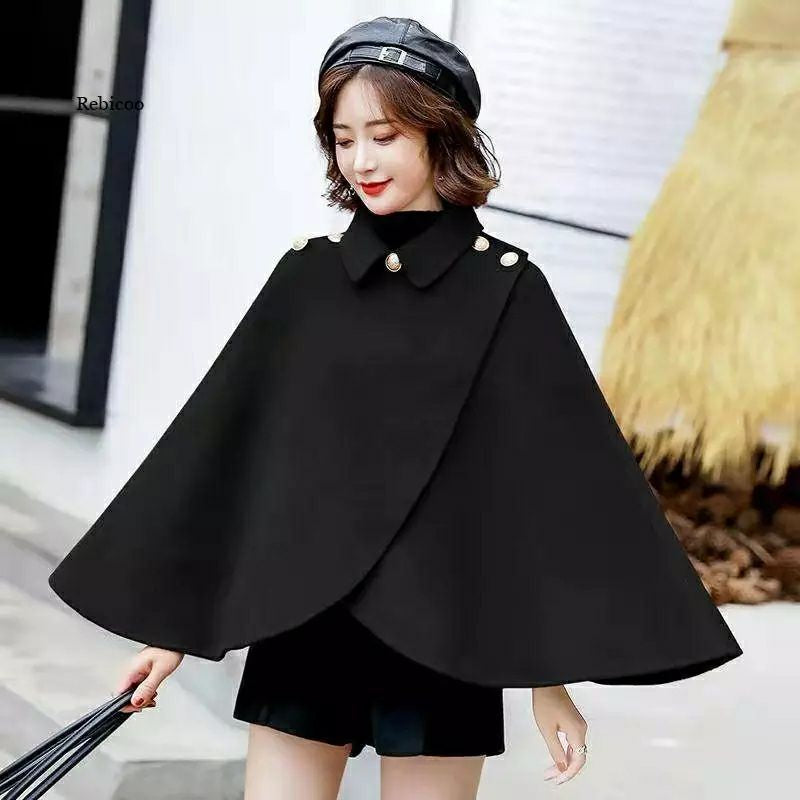 Pankh Amisha Wool Cape Coat