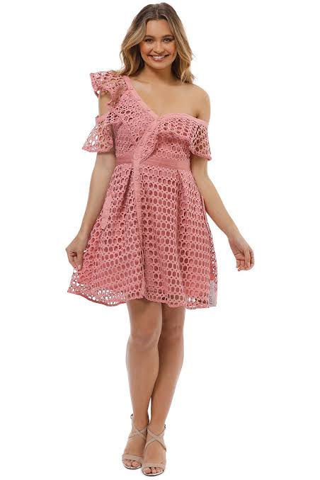 Pankh Benny Crochet Short Dress