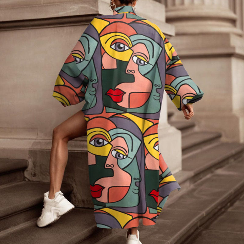 Pankh Figgy Printed Oversized Shirt & Short Coord Set