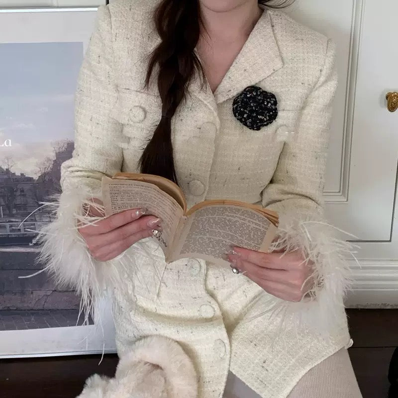 Pankh Odessey Luxury Sequin Tweed Formal Blazer