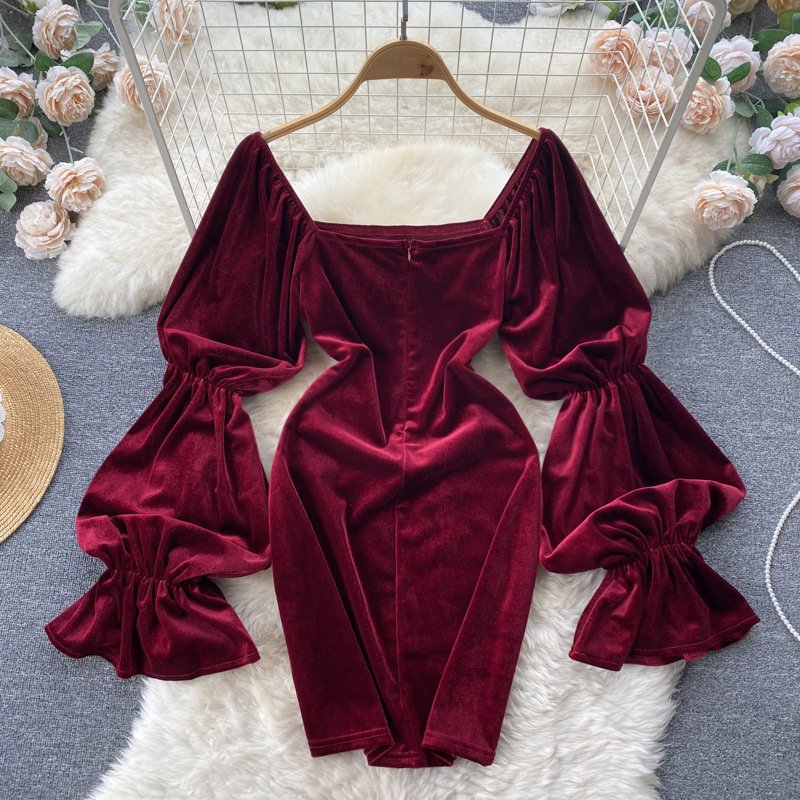 Pankh Nia Velvet Party Dress