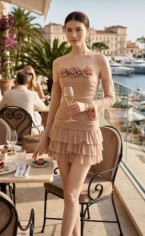 Pankh Zizig Mesh Net Bodycon Dress