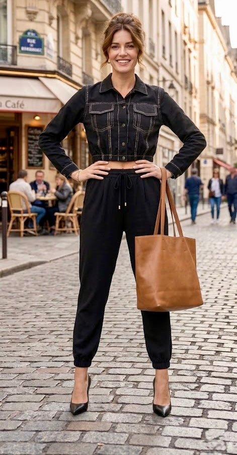 Pankh Darik Crop Shirt And Pant Coord Set