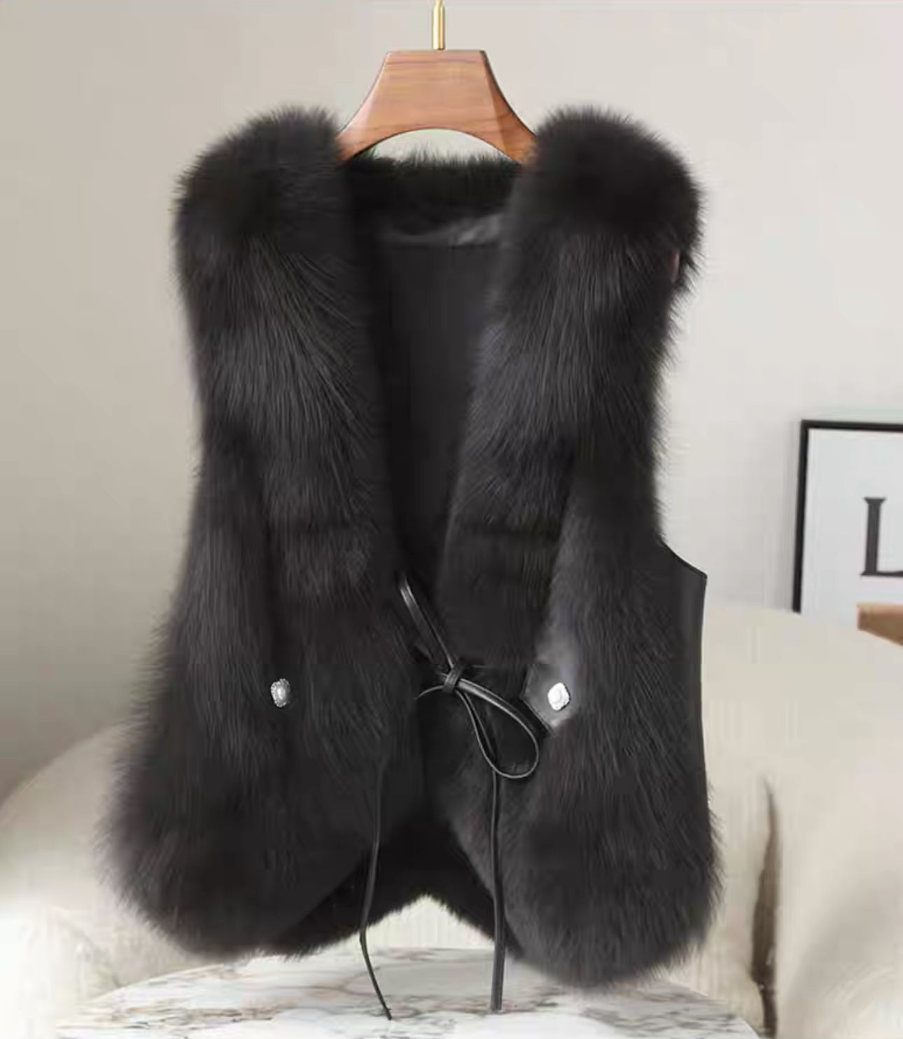 Pankh Zifi Fur and Leather Formal Jacket