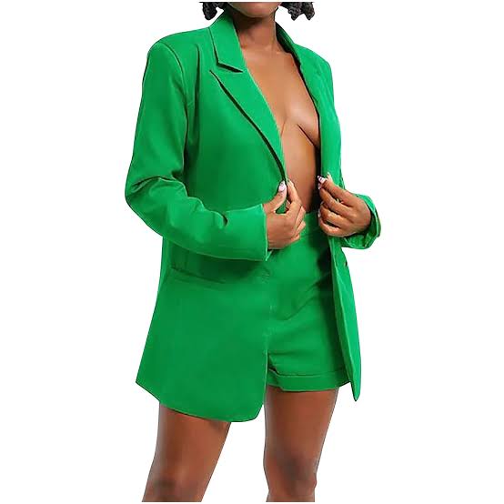 Pankh Gary Formal Blazer And Short Set