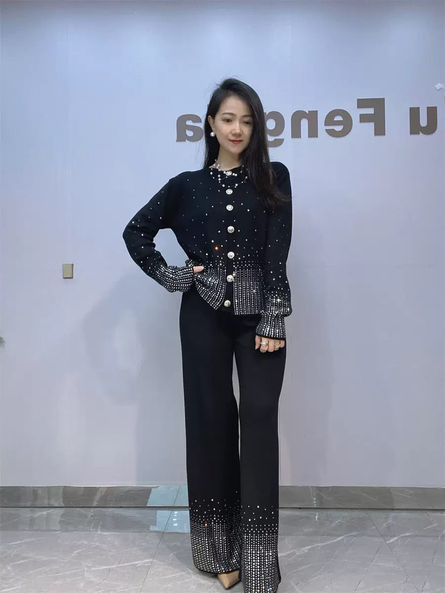 Pankh Birch Woolen Stone Studded Coord