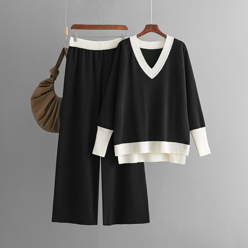 Pankh Fobby Knit Contrast Coord