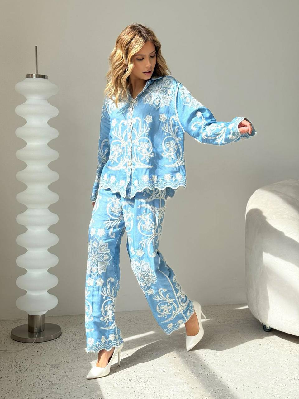 Pankh Edlin Cotton Embroidered Coord Set