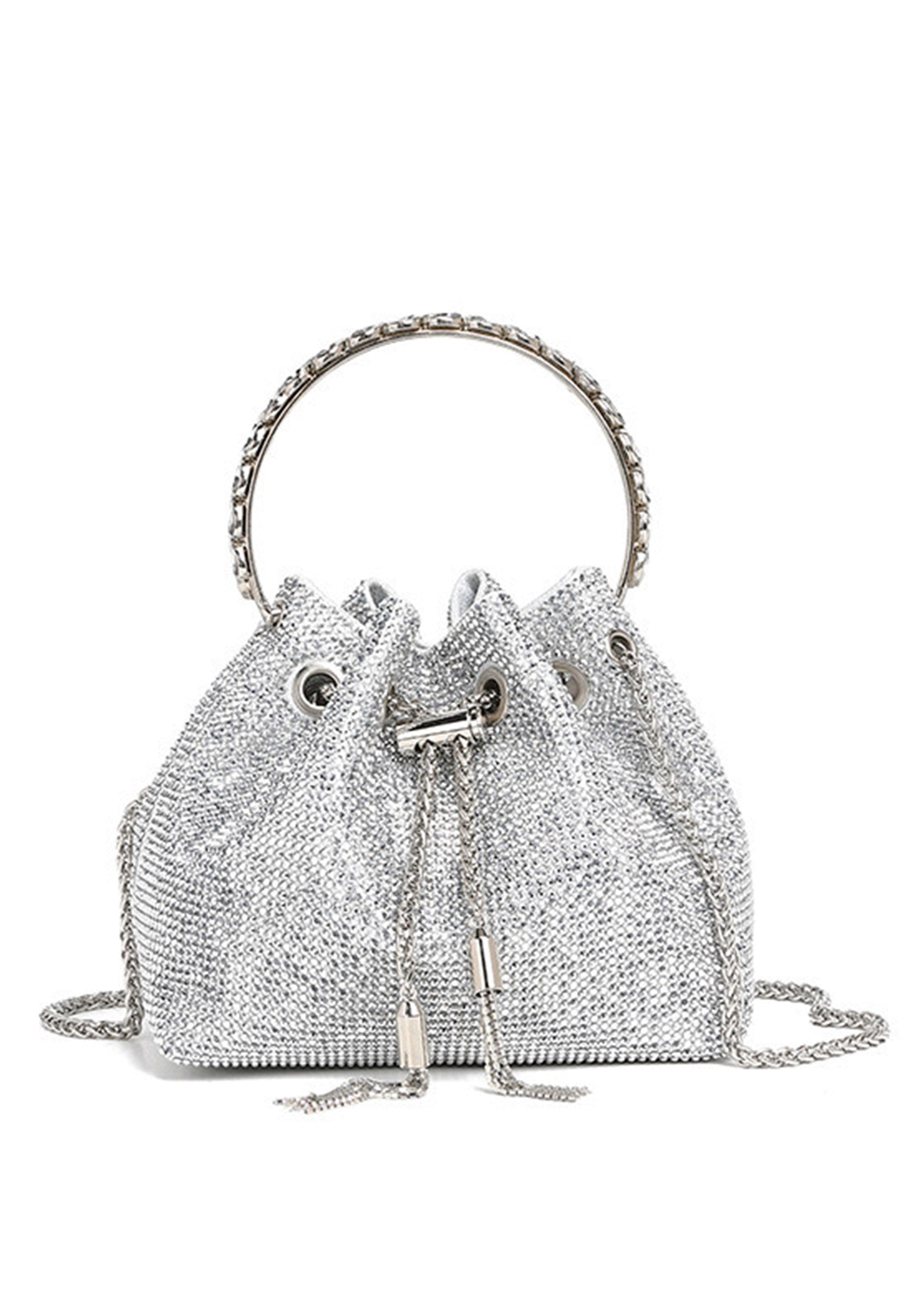 Pankh Crystal Rhinestone Shoulde Handbags Bags