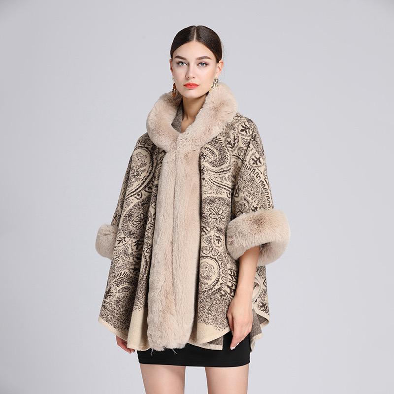 Pankh Garcia Fur Oversized Cape