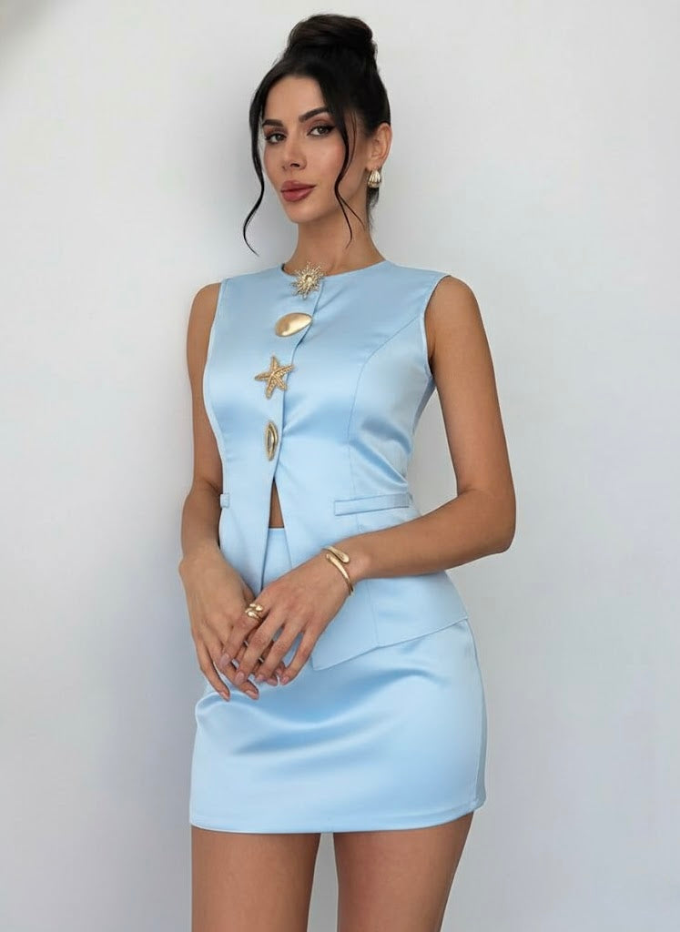 Pankh Tiliva Designer Waist Coat and Skirt Coord Set