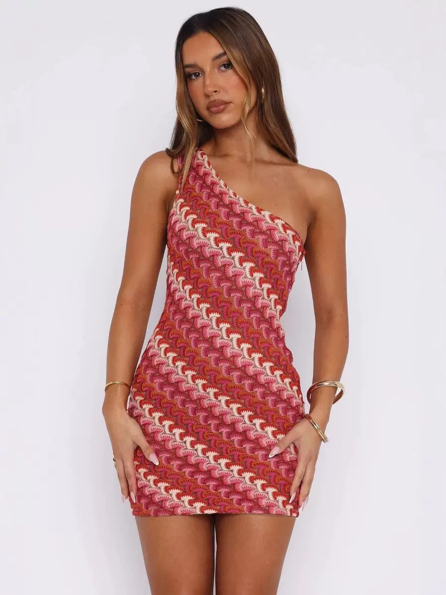 Pankh Sol Crochet Mini Dress