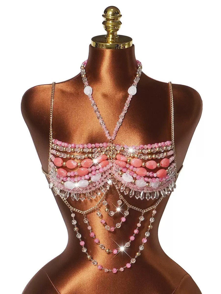 Pankh kay Stone Beaded Bralette Top Accessories