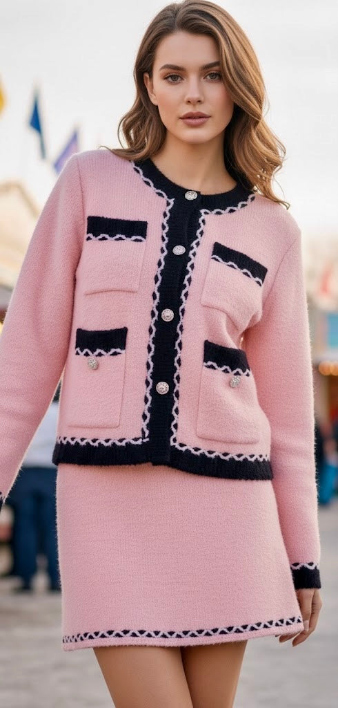 Pankh Vitta Soft Wool Blazer and Skirt Set