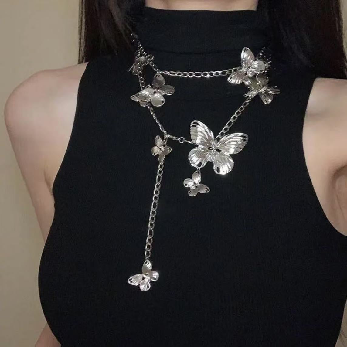 Hilahul Butterfly Retro Metal Waistchain