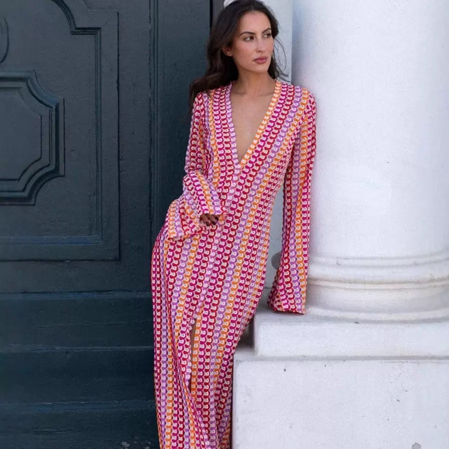 Pankh Evelyn Crochet Beach Wear Maxi Dress