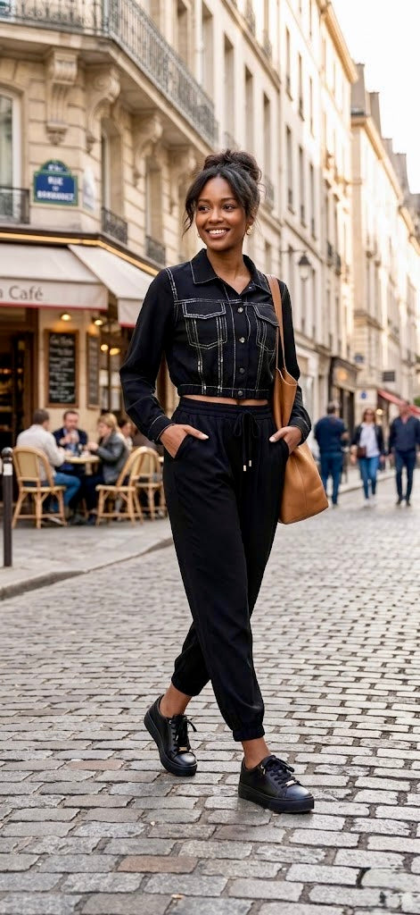Pankh Darik Crop Shirt And Pant Coord Set