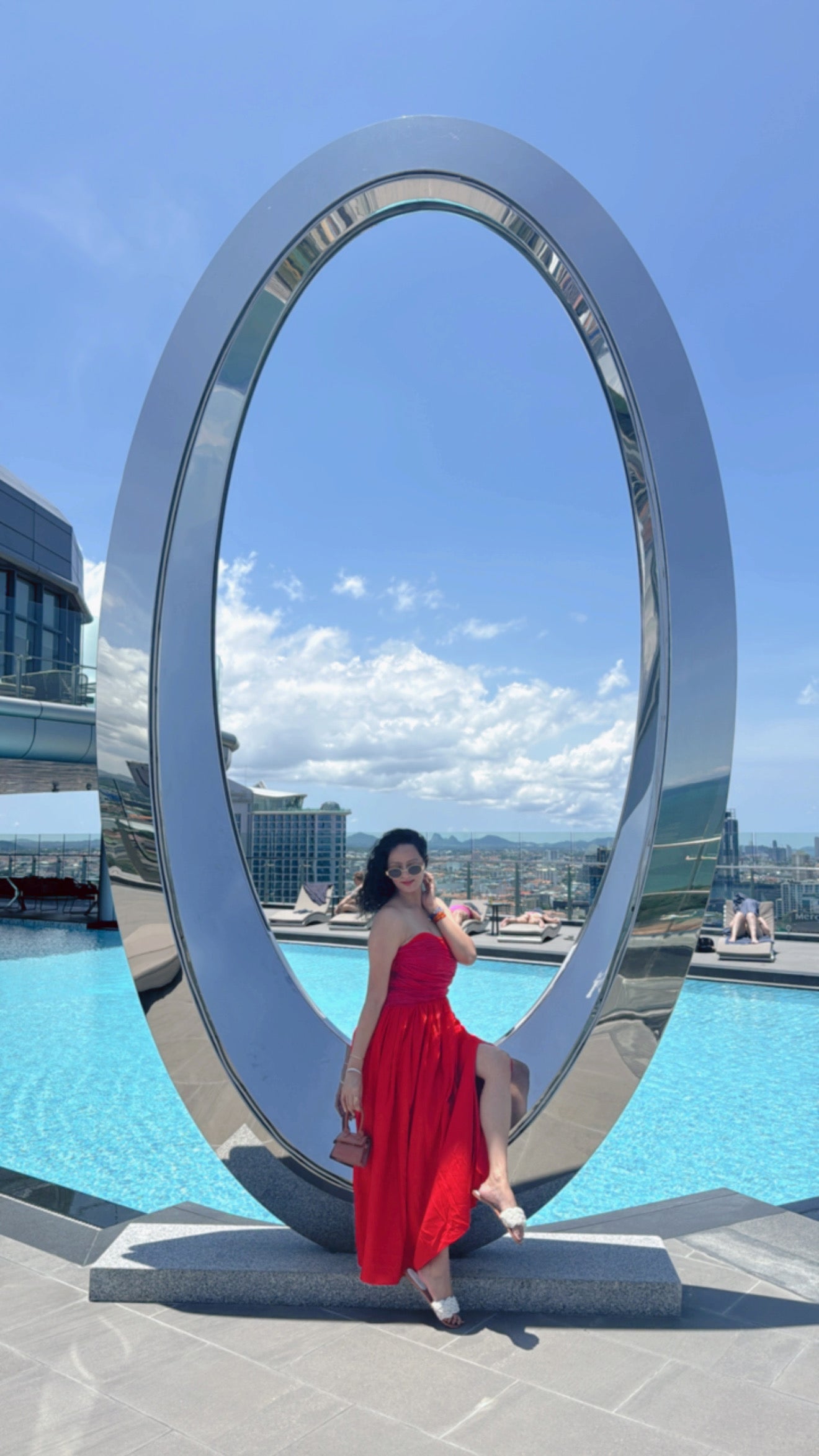 Pankh Siena Off Shoulder Strapless Ruched Silk Midi-Dress