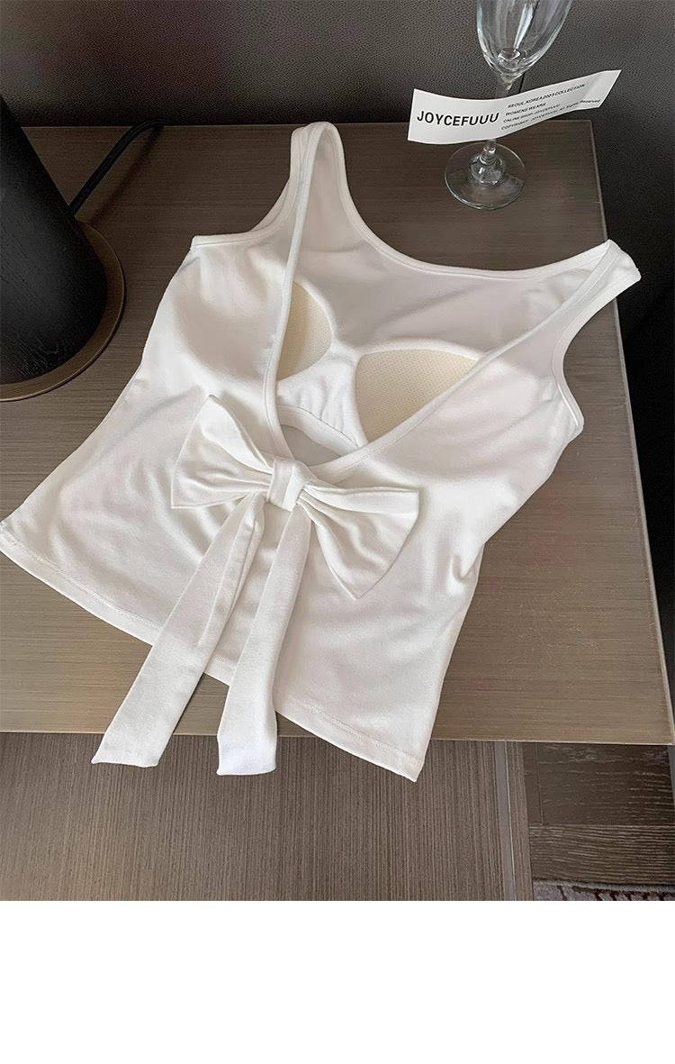 Pankh Ligia Back Bow In Built Bra Padded Tank Top