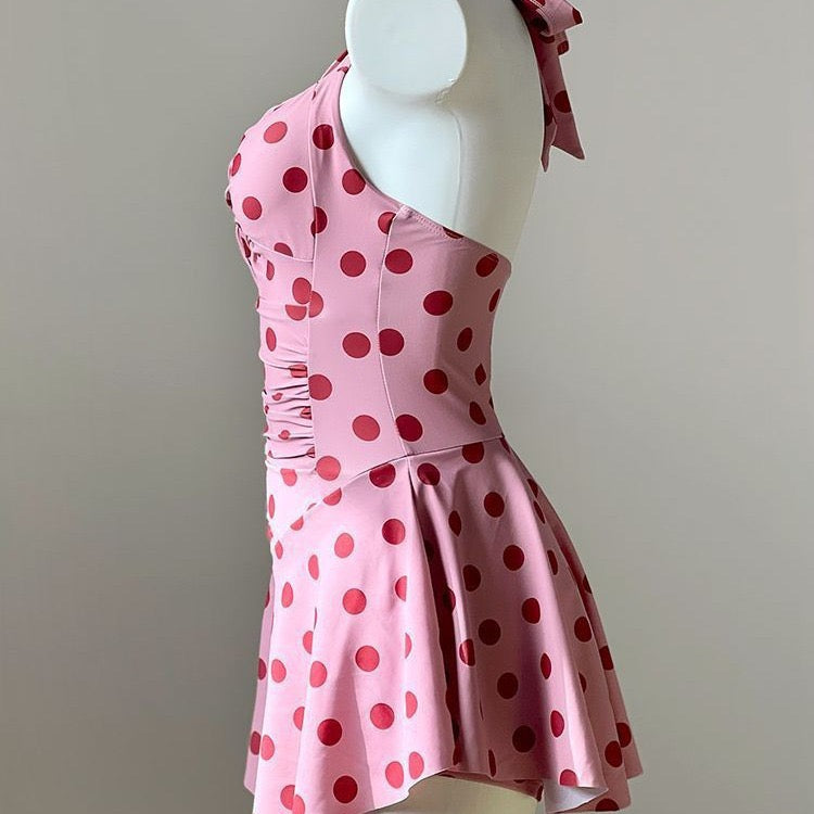 Pankh Poskie Cute Polka Dot Modest Padded Swimsuit