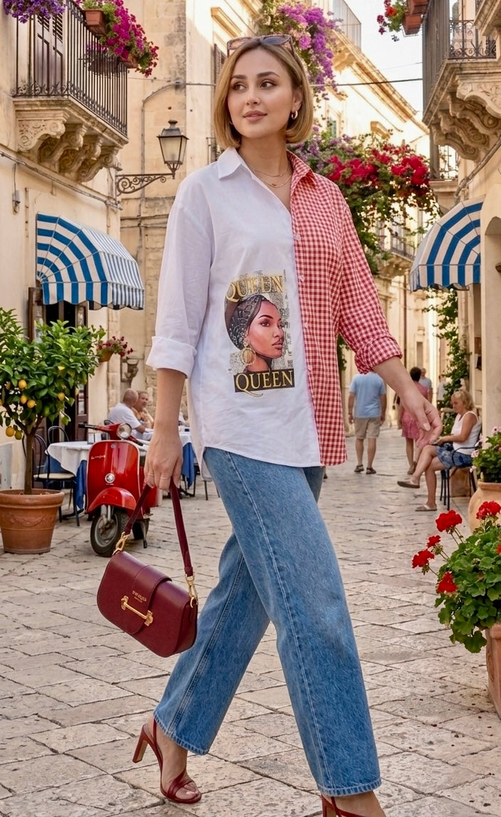 Pankh Loyi Quirky Summer Oversized Cotton Shirt