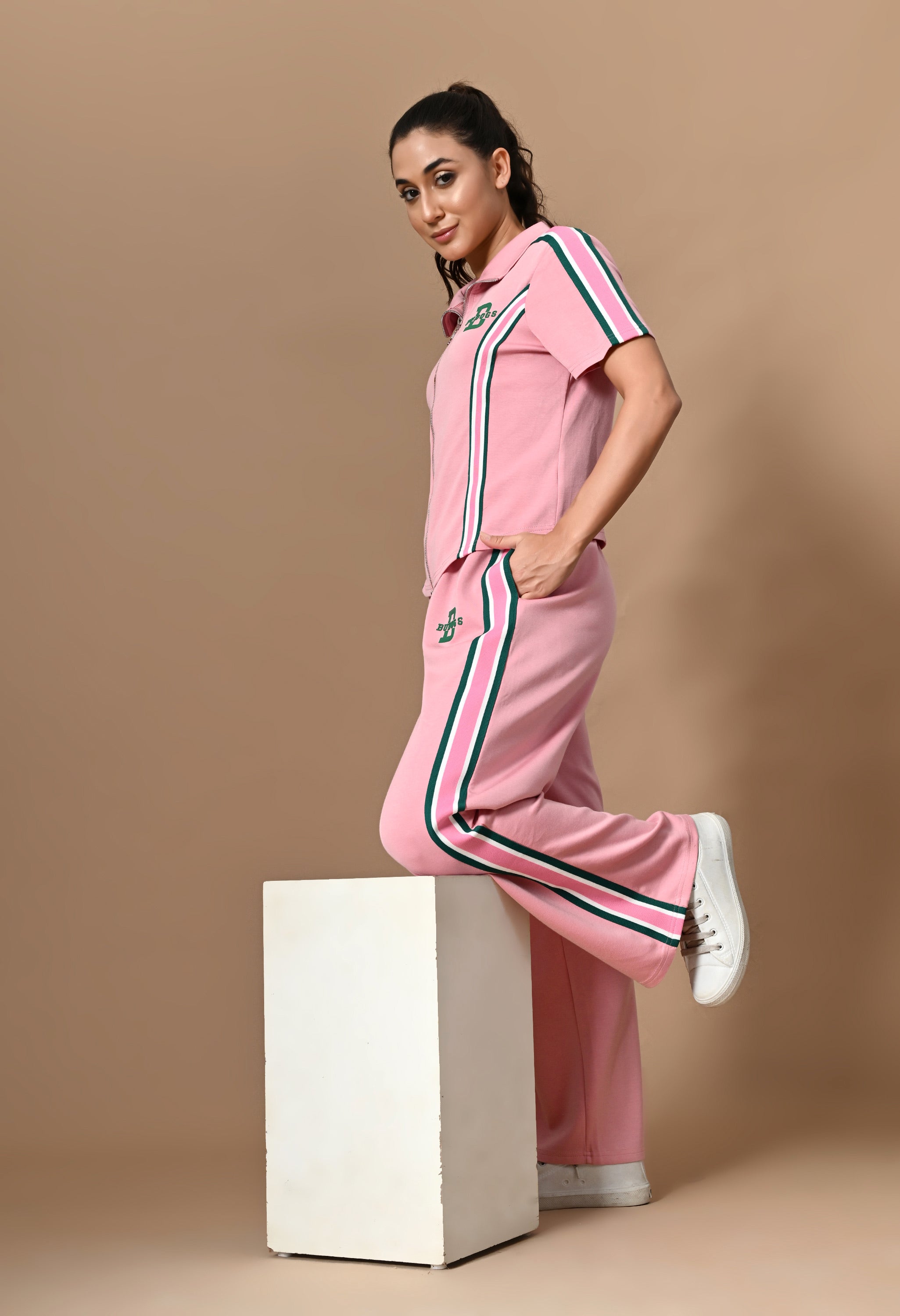 Pankh Briggs Colorful Strip Line Tracksuit