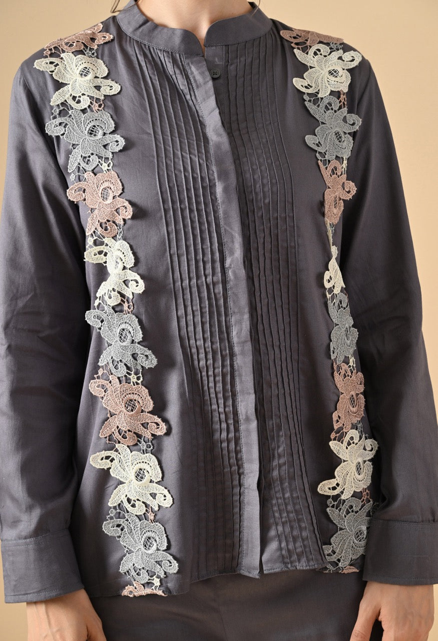 Pankh Jensen Floral Lace Trim Vintage Flowers Coord Set