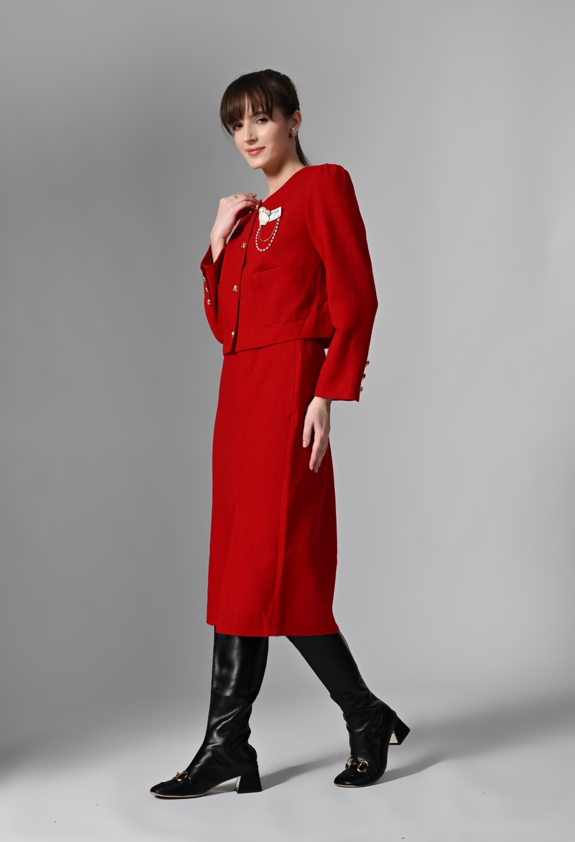 PANKH SPRY BLAZER AND SKIRT SET