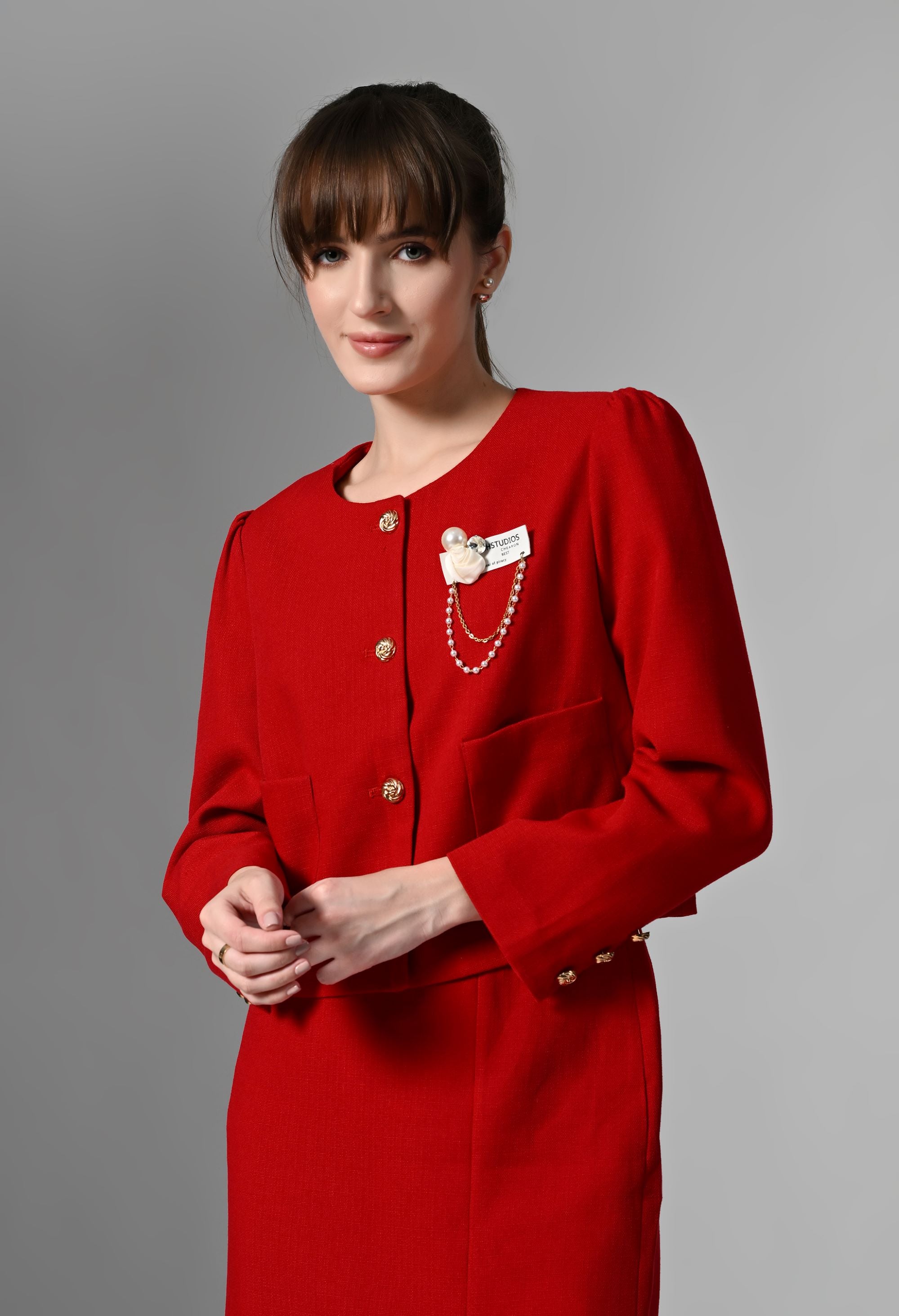 PANKH SPRY BLAZER AND SKIRT SET