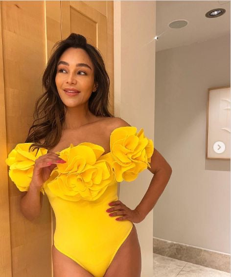 Pankh Bleza 3D Floral Padded Monokini Bodysuit