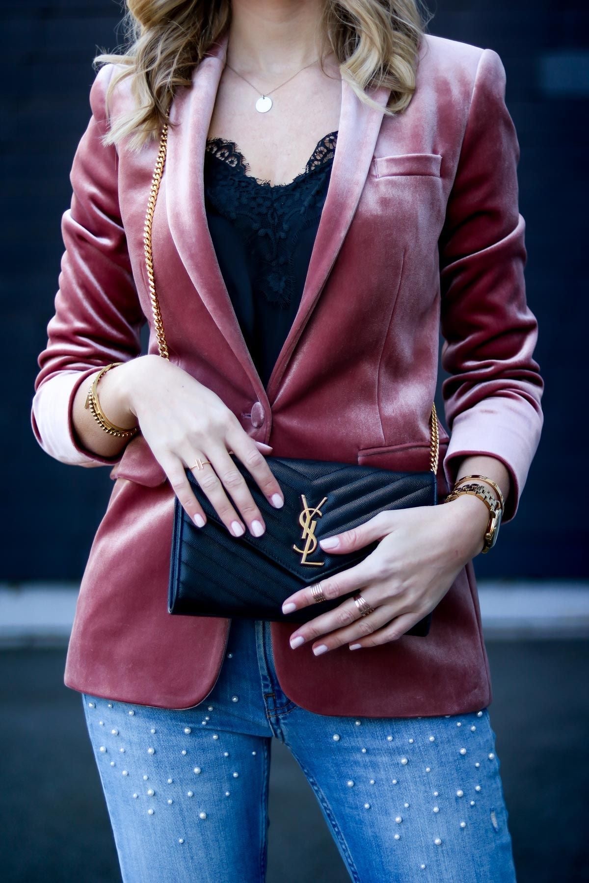 Pankh Aglio Elegant Velevt Blazer