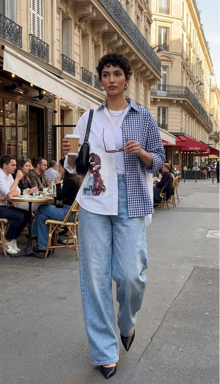 Pankh Olin Quirky Summer Oversized Cotton Shirt