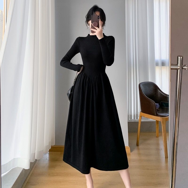 Pankh Isa Knit Woolen Long Dress