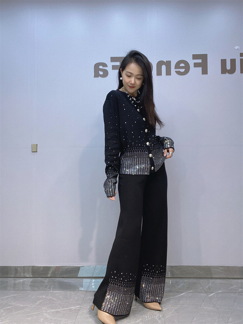 Pankh Birch Woolen Stone Studded Coord
