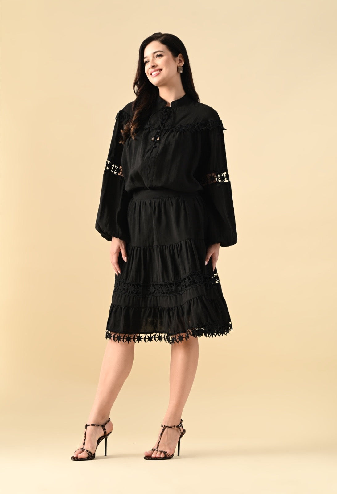 Pankh Stark Oversized Designer Blouse And Skirt Set
