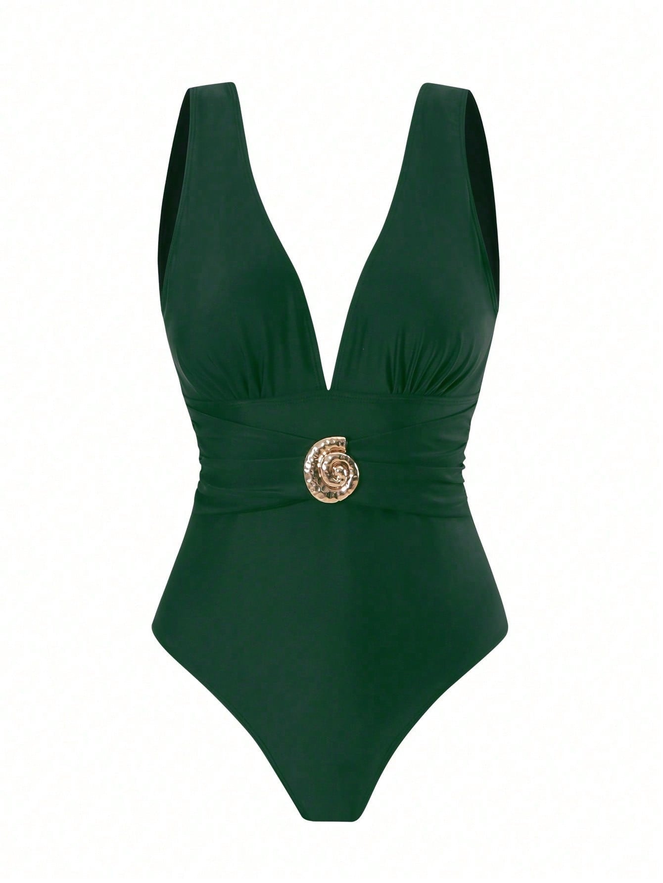 Pankh Zesty Mocha Monokini & Tie up Sarong Set