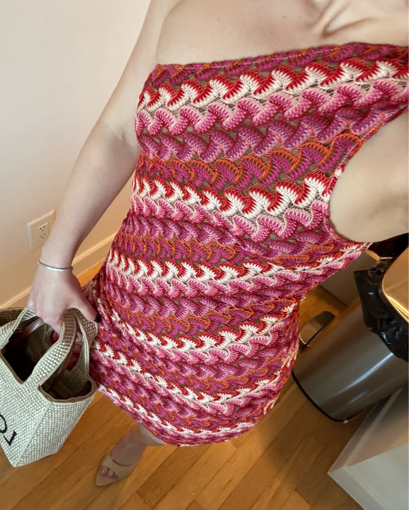 Pankh Solly Crochet Mini Dress