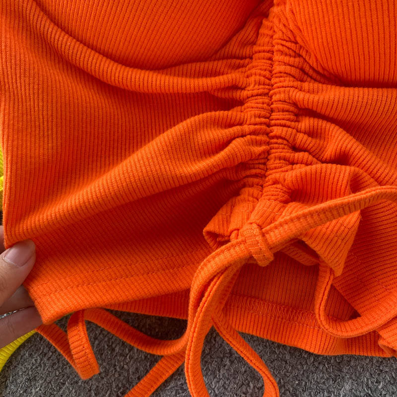 Pankh Sibyl Runched Crop Top