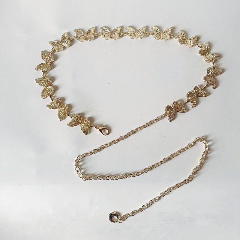 Pankh Elric Trendy Butterfly Metal Waist Chain Belt