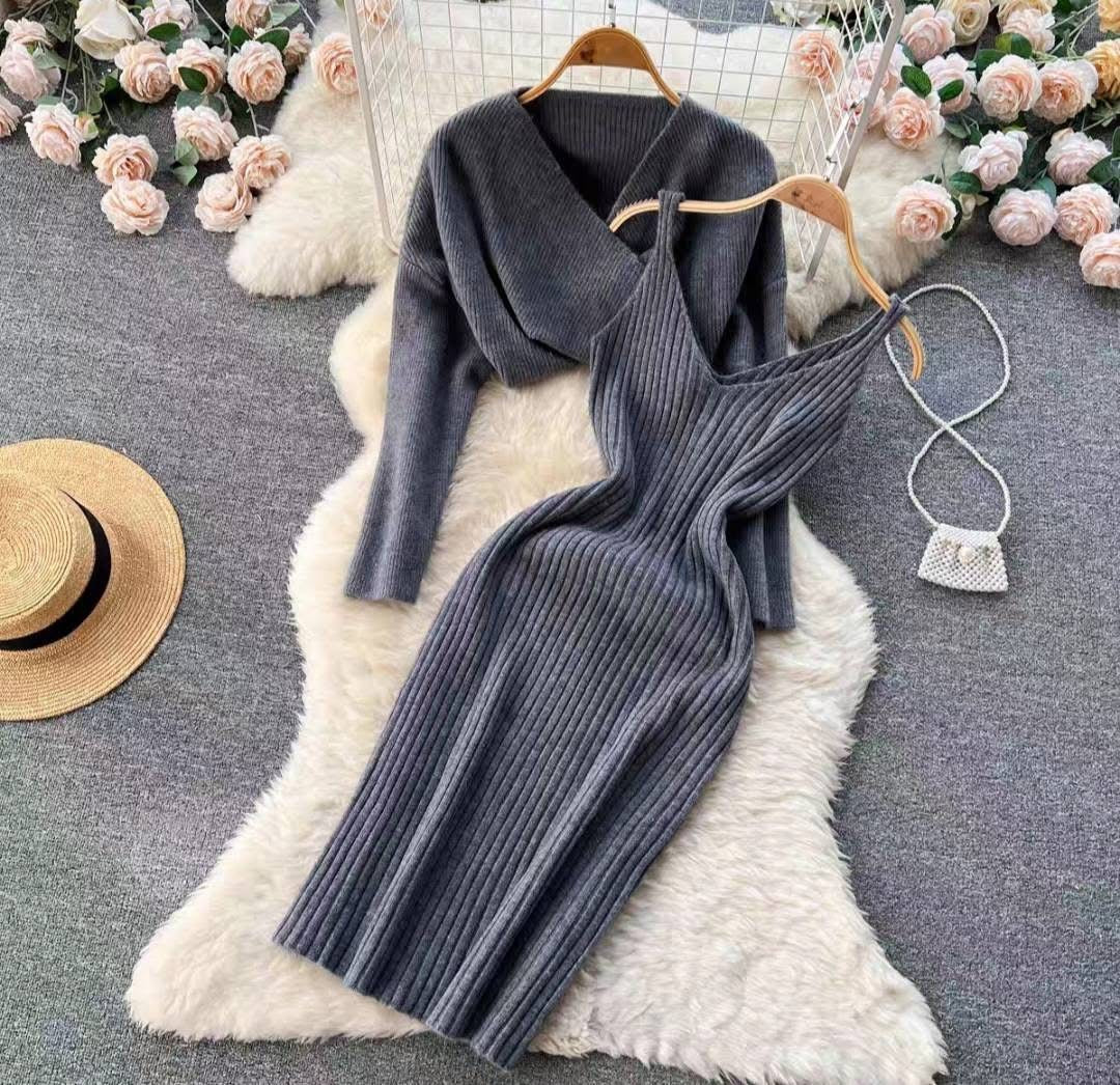 Pankh Remi Woolen Two Piece Formal Dress