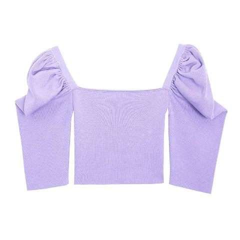 Pankh Kara Puff Sleeve Crop Top