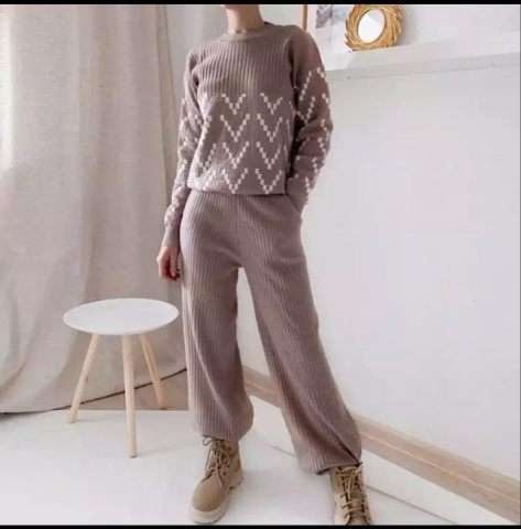 Yerra knit track suit travel set coord