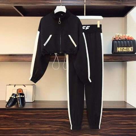 Off jacket and jogger pant travel set
